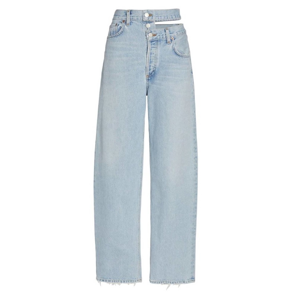 AGOLDE Relaxed Straight Leg Ultra-high Broken Waistband Jean